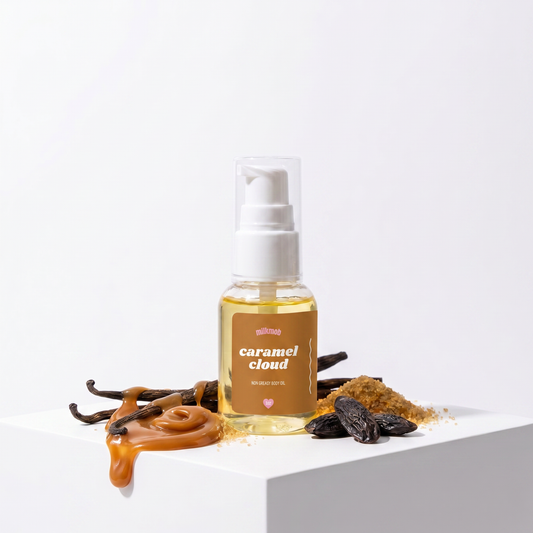 caramel cloud body oil