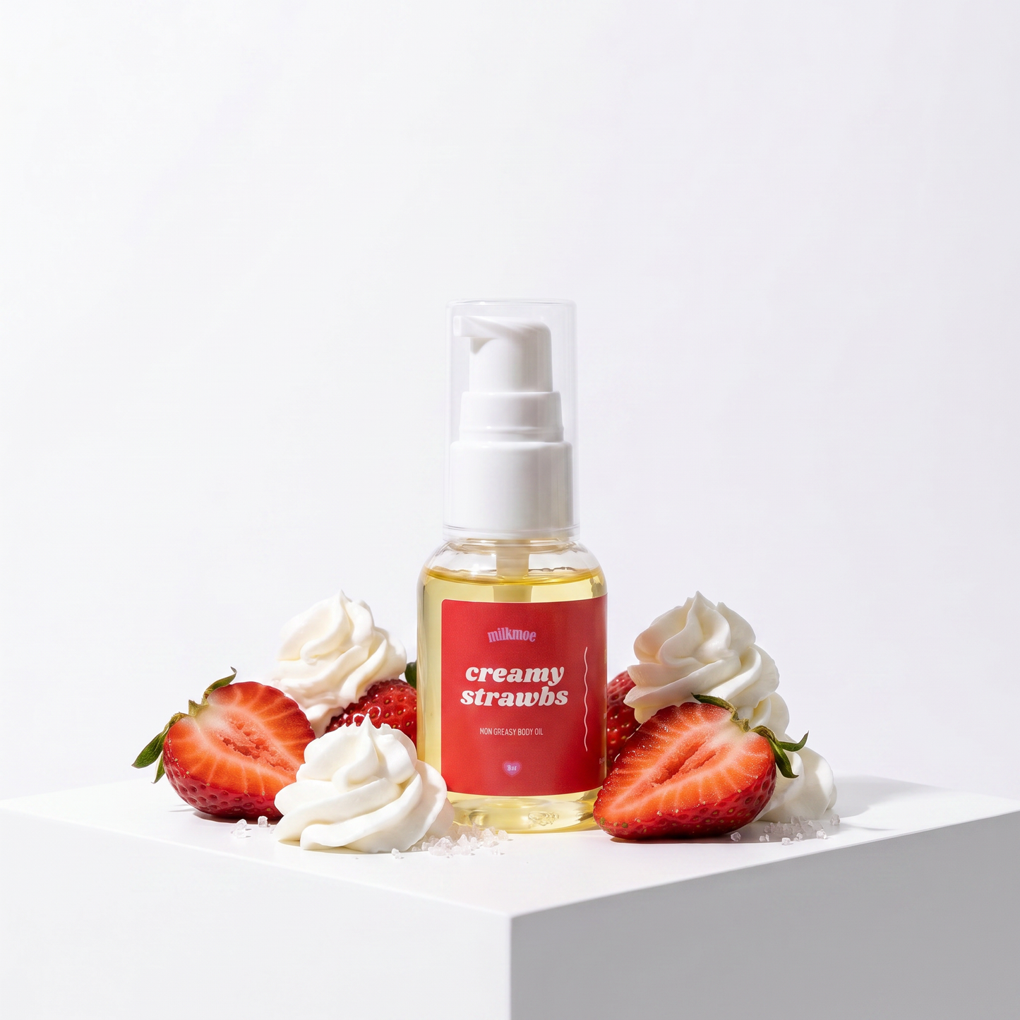 creamy strawbs body oil