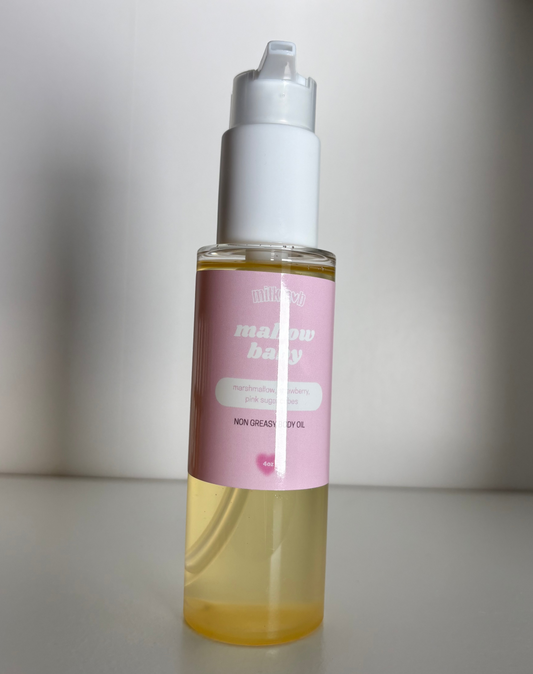 mallow baby body oil
